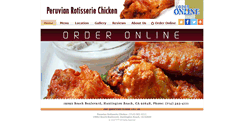 Desktop Screenshot of peruvianrotisseriechickenca.com